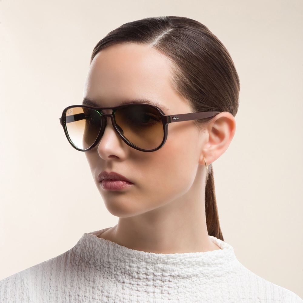Ray-Ban Cat 5000 Aviator RB4125 Havana Gradient Brown 710/51 59-13-140 - Picture 4 of 13
